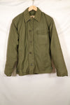 1972 Contract Size M US Navy A-2 Deck Jacket Cold Weather Used