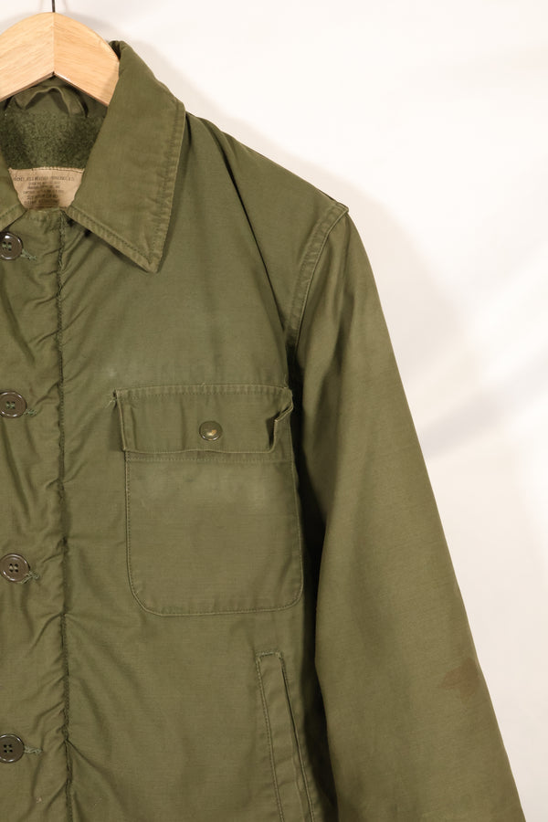 1972 Contract Size M US Navy A-2 Deck Jacket Cold Weather Used