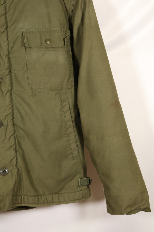 1972 Contract Size M US Navy A-2 Deck Jacket Cold Weather Used