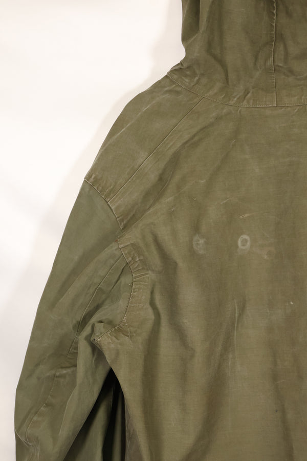 1950年代〜60年代　サイズ M　アメリカ海軍　レインデッキパーカー　アノラック　中古品