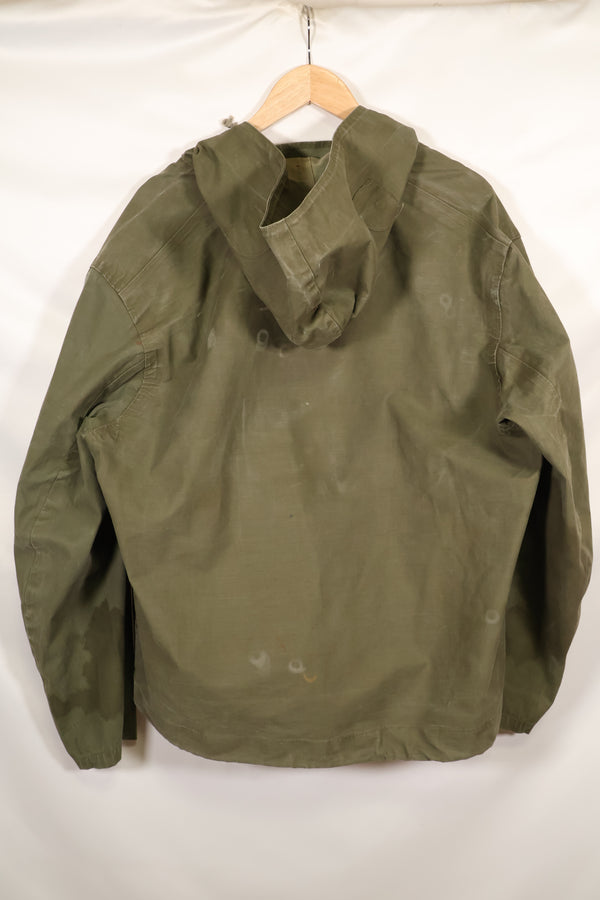 1950年代〜60年代　サイズ M　アメリカ海軍　レインデッキパーカー　アノラック　中古品