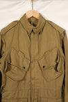 Real 1940s size 38 M1942 Airborne jump jacket, little soiling, belt missing, used.