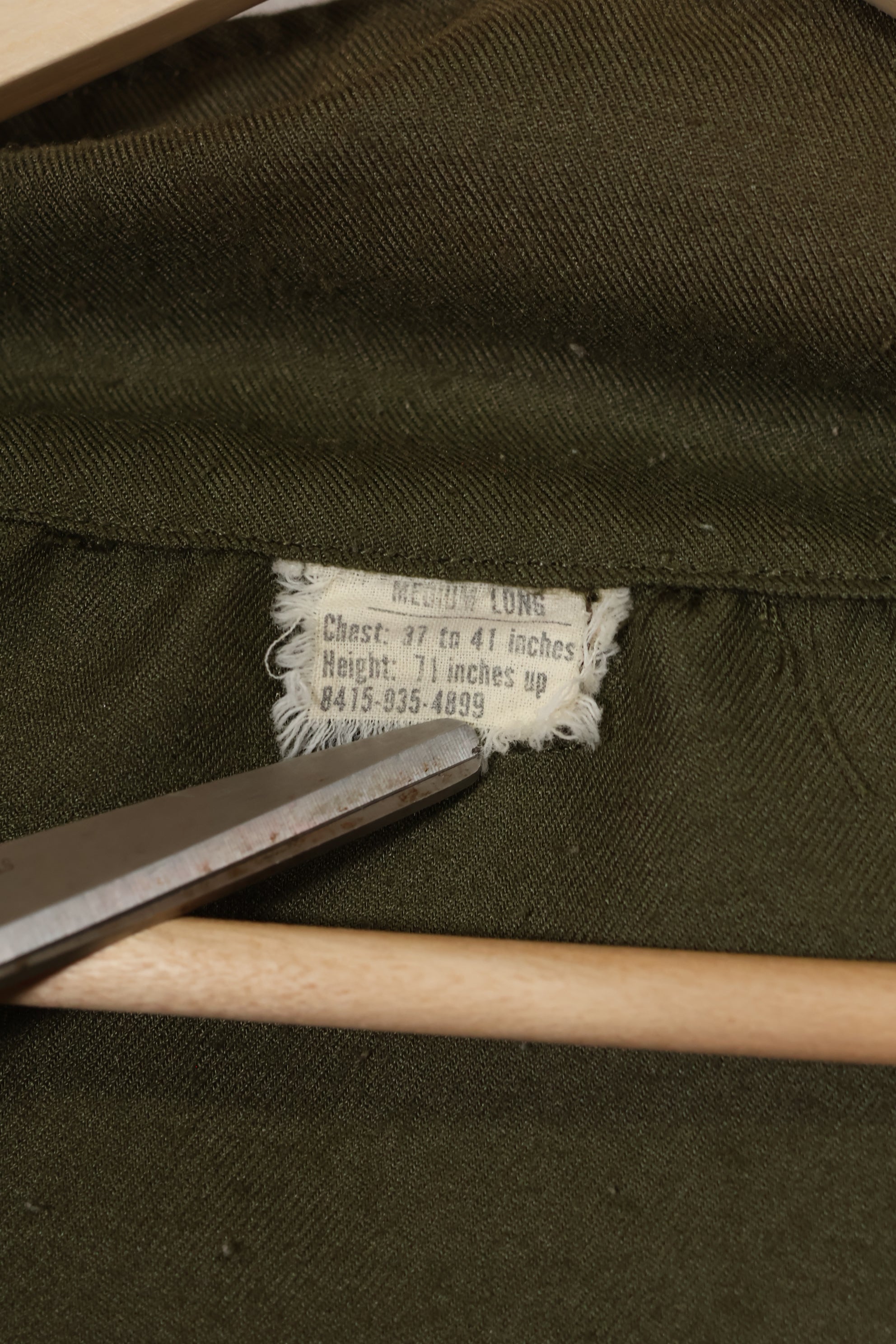 1971年美国陆军直升机飞行员阻燃衬衫，二手，A级