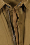 Real 1940s size 38 M1942 Airborne jump jacket, little soiling, belt missing, used.