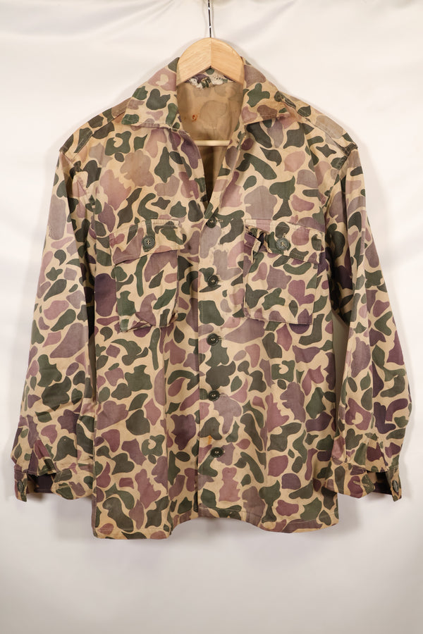 1960年代前半　退色あり　推定A-L　CIDG　ベオガム迷彩　Asian カット　シャツ
