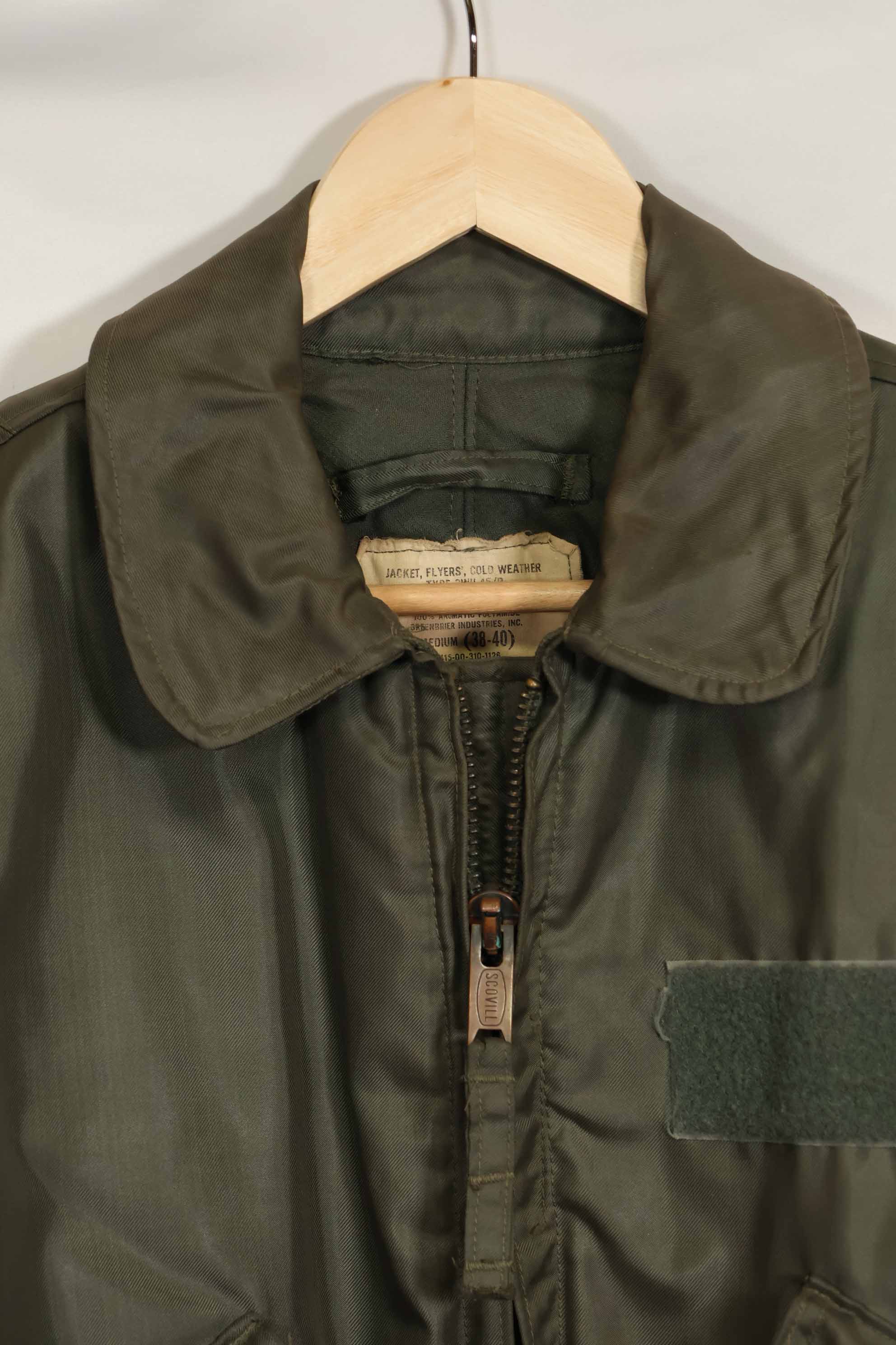 1978 Contract US Navy Air Force CWU-45P Flight Jacket Medium Used