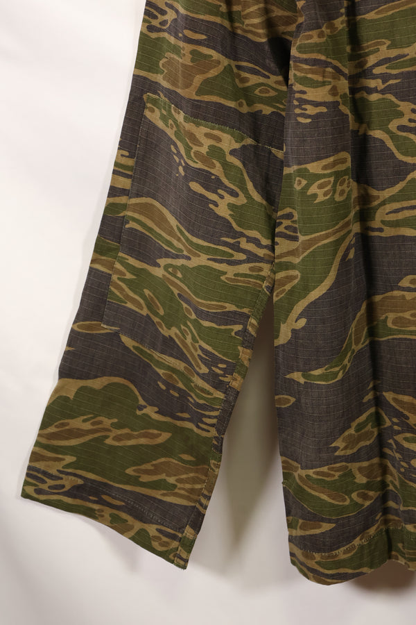 1970年代　南ベトナム海兵隊　タイガーストライプ　シャツ　VNMC 後期 リップストップパターン　中古品　