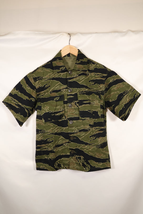 実物　A-M　タイガーストライプ　シャツ　ゴールドタイガー派生パターン　ほぼ未使用品