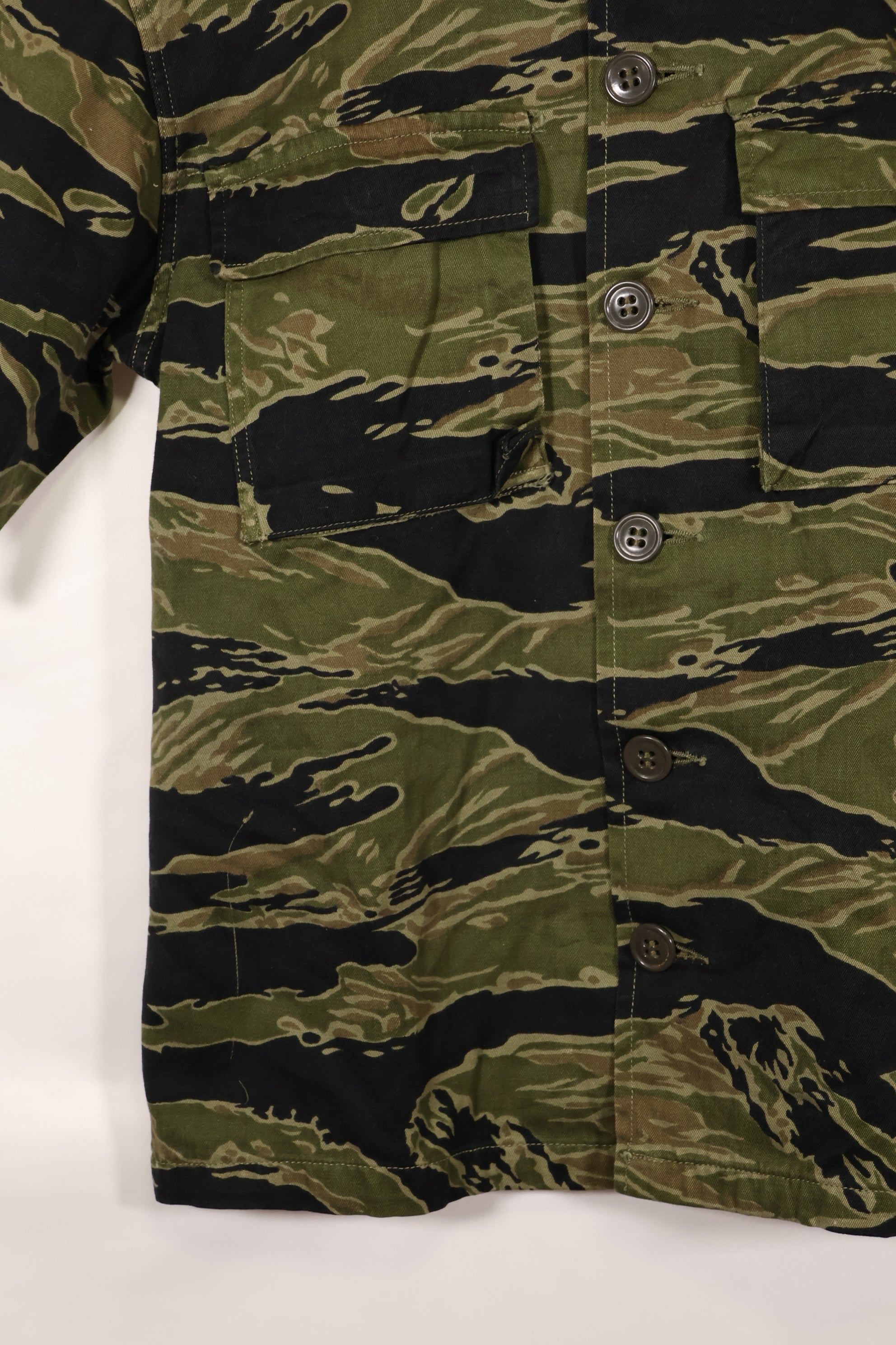 実物　A-M　タイガーストライプ　シャツ　ゴールドタイガー派生パターン　ほぼ未使用品