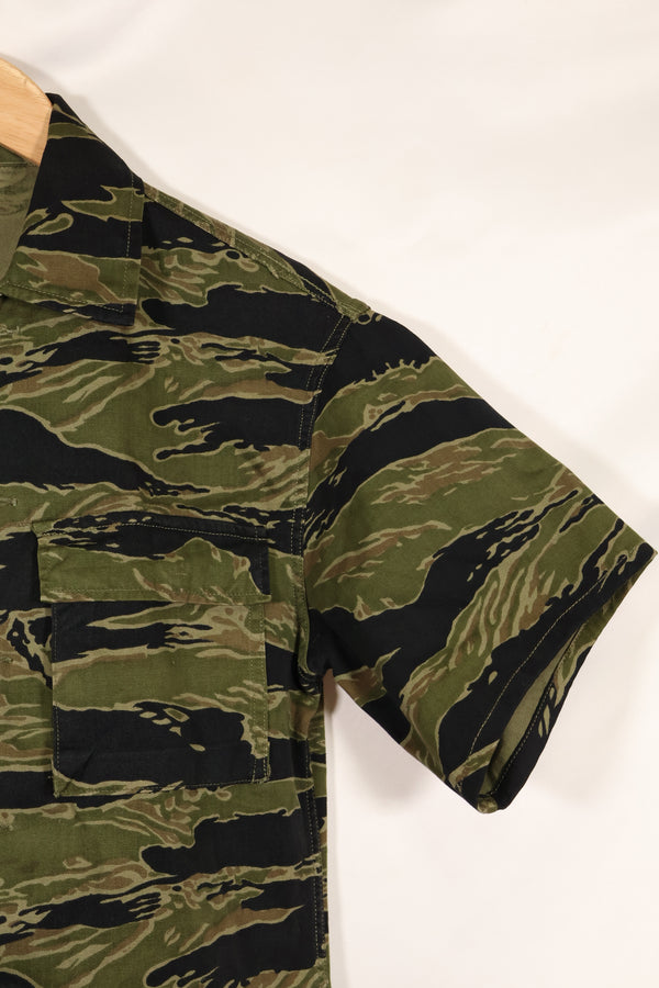 実物　A-M　タイガーストライプ　シャツ　ゴールドタイガー派生パターン　ほぼ未使用品