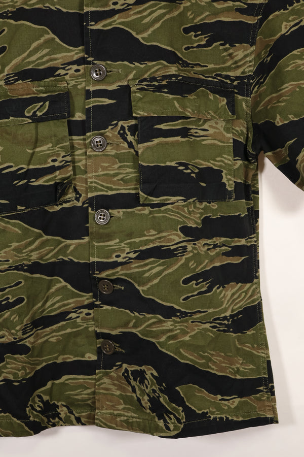 実物　A-M　タイガーストライプ　シャツ　ゴールドタイガー派生パターン　ほぼ未使用品