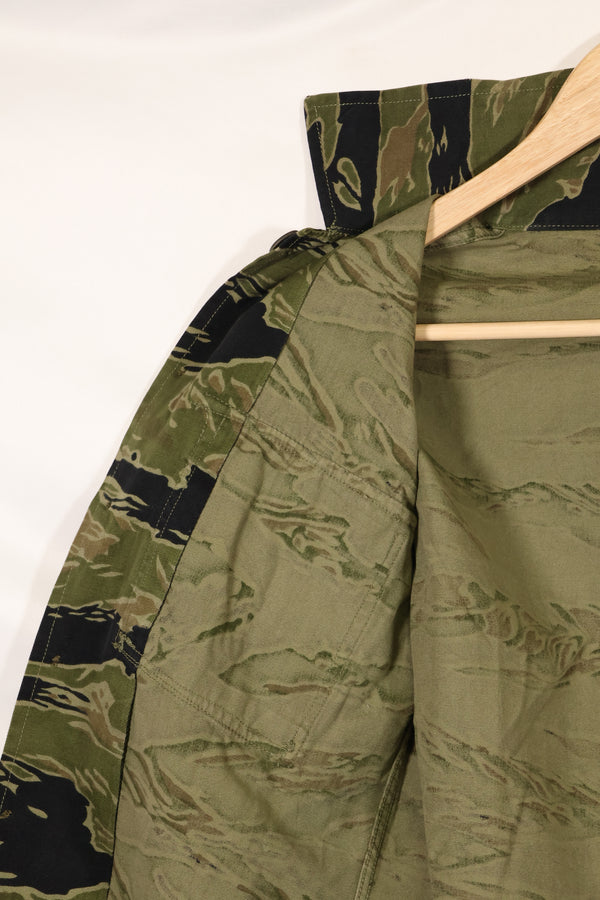 実物　A-M　タイガーストライプ　シャツ　ゴールドタイガー派生パターン　ほぼ未使用品