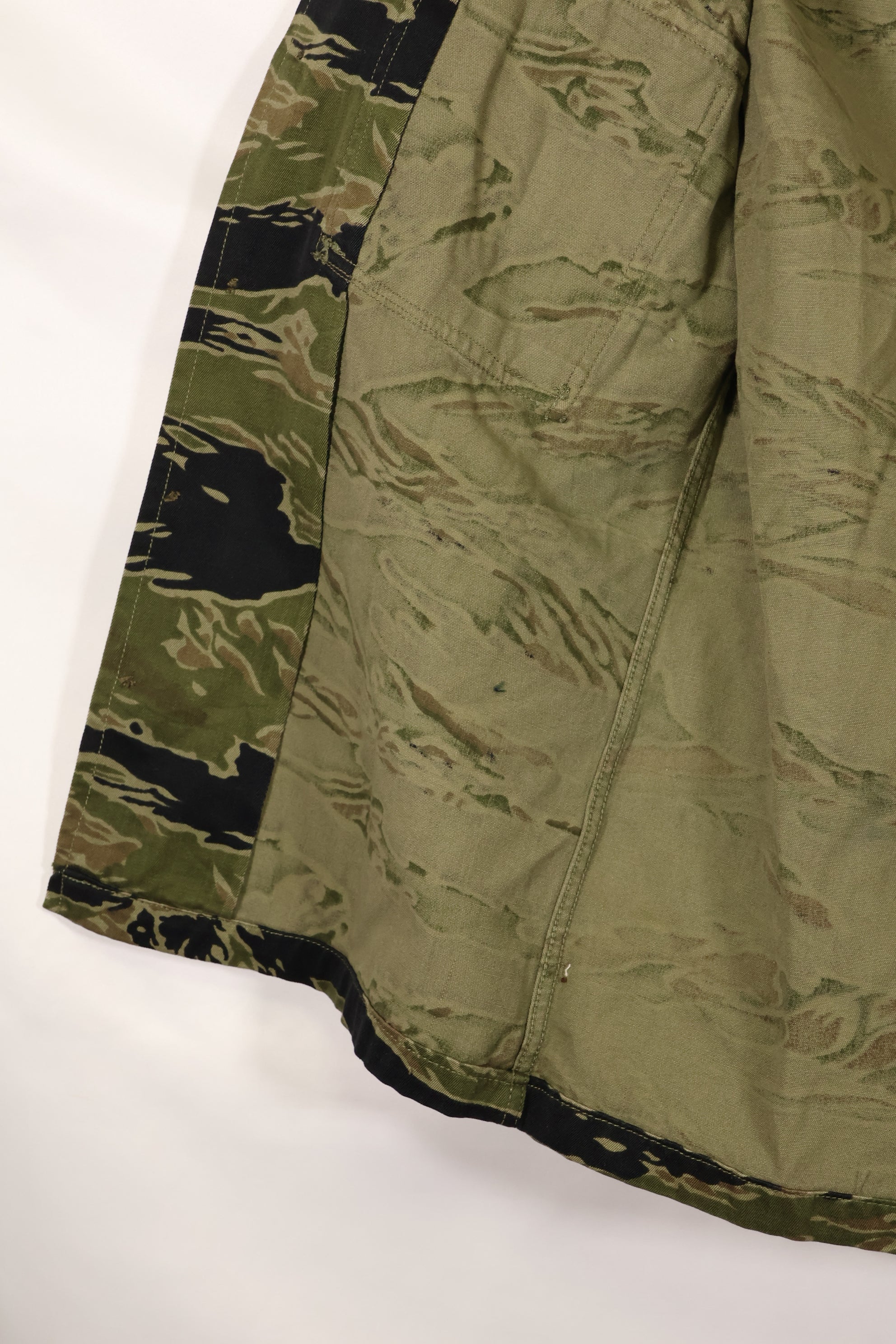 実物　A-M　タイガーストライプ　シャツ　ゴールドタイガー派生パターン　ほぼ未使用品