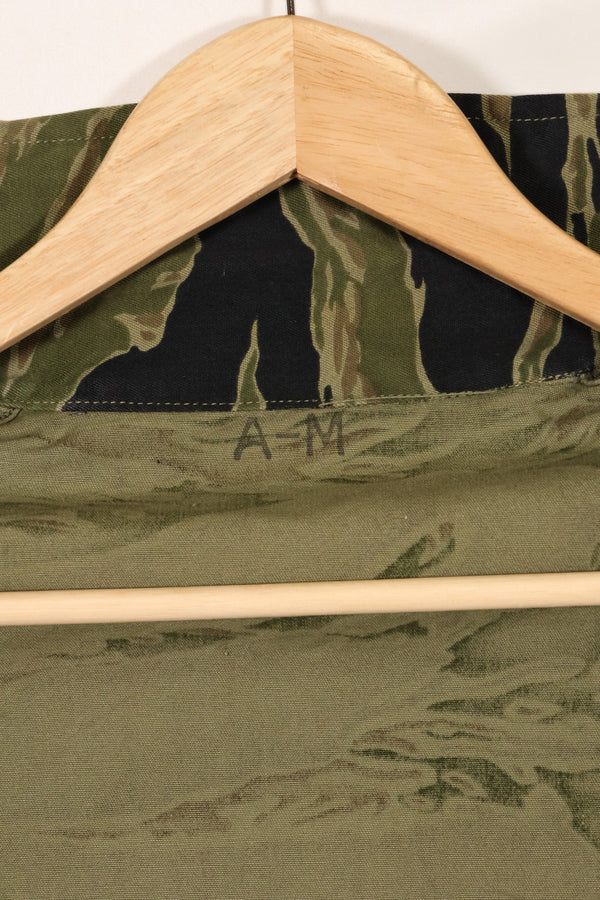 実物　A-M　タイガーストライプ　シャツ　ゴールドタイガー派生パターン　ほぼ未使用品