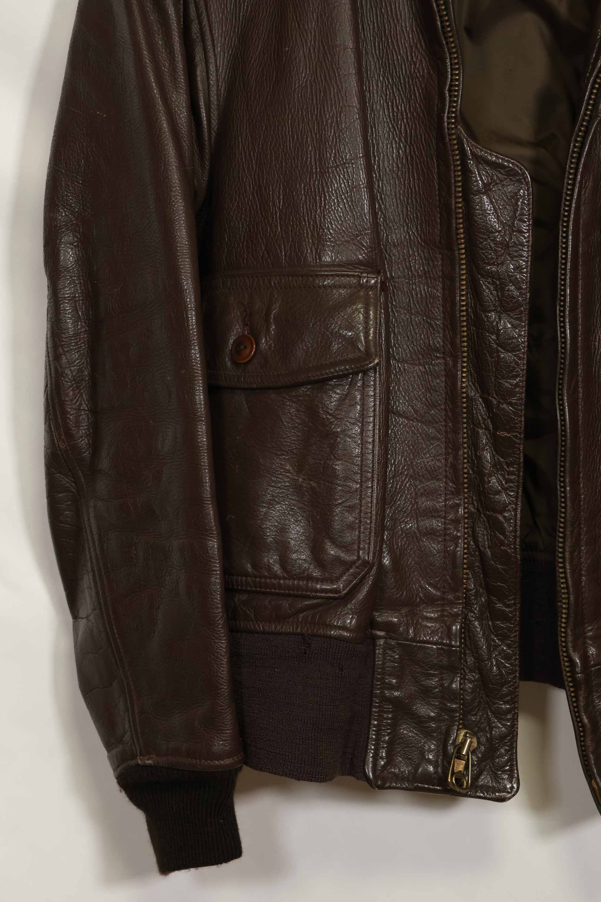 1976 Contract US Navy G-1 Flight Jacket with missing label and patch size 44 used