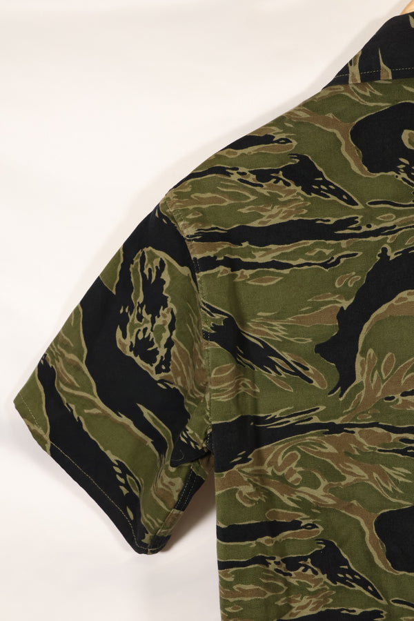 実物　A-M　タイガーストライプ　シャツ　ゴールドタイガー派生パターン　ほぼ未使用品