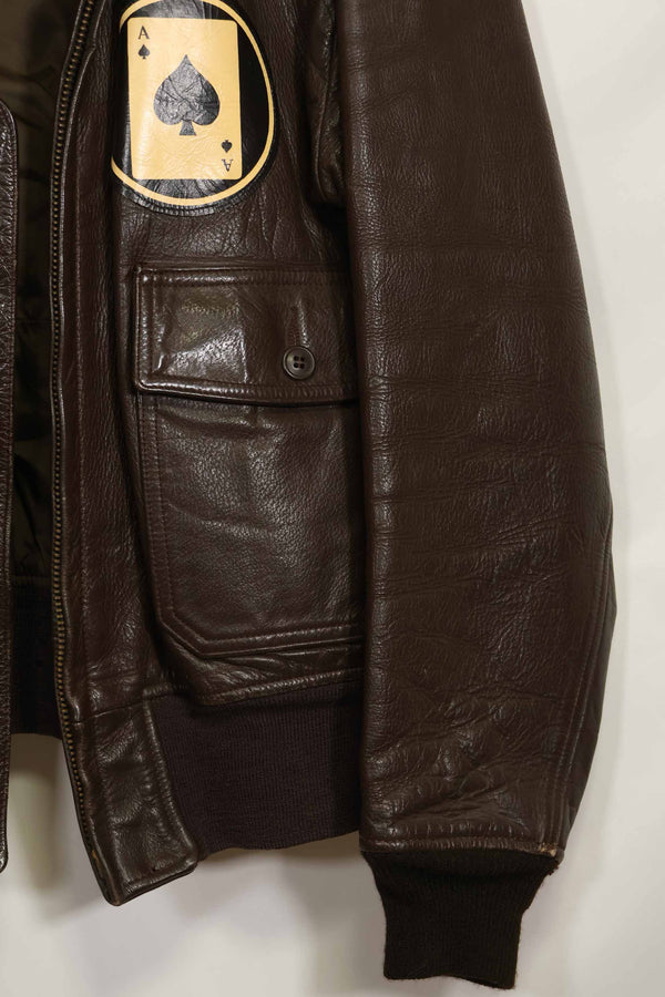 1976 Contract US Navy G-1 Flight Jacket with missing label and patch size 44 used