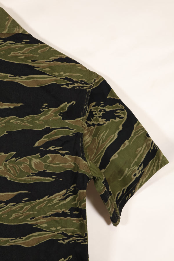 実物　A-M　タイガーストライプ　シャツ　ゴールドタイガー派生パターン　ほぼ未使用品