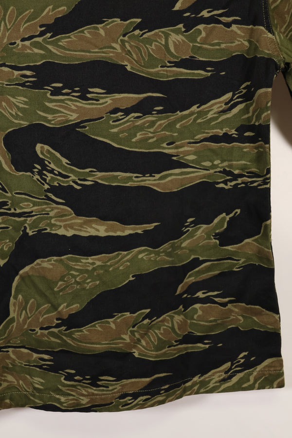 実物　A-M　タイガーストライプ　シャツ　ゴールドタイガー派生パターン　ほぼ未使用品