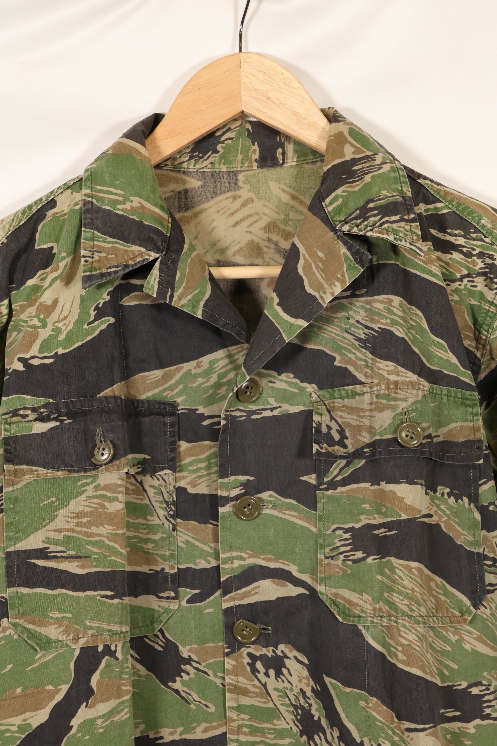 1950年代後半〜1960年代　薄生地　レア品　VNMC 1st Model タイガーストライプ　シャツ　状態良い