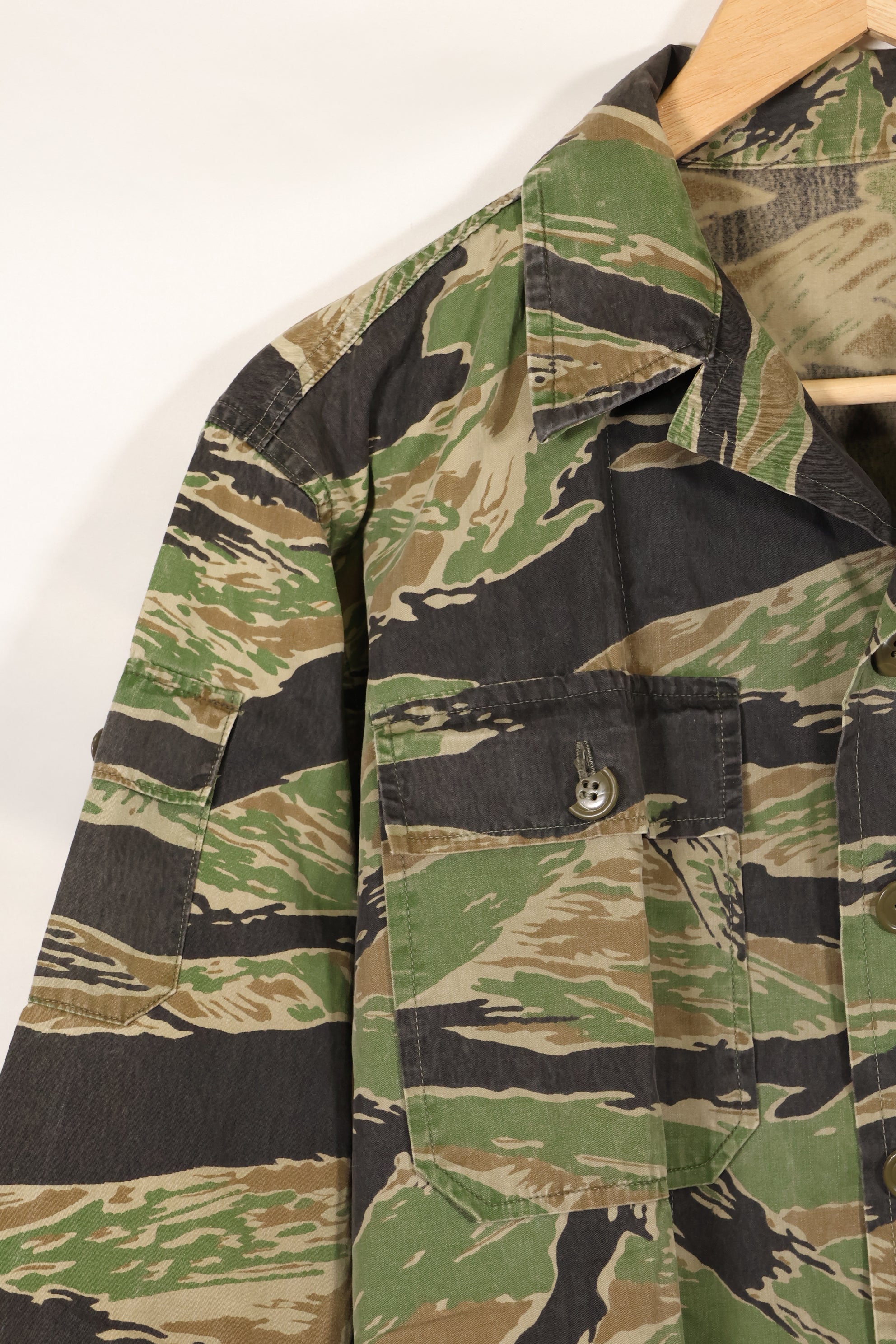 1950年代後半〜1960年代　薄生地　レア品　VNMC 1st Model タイガーストライプ　シャツ　状態良い