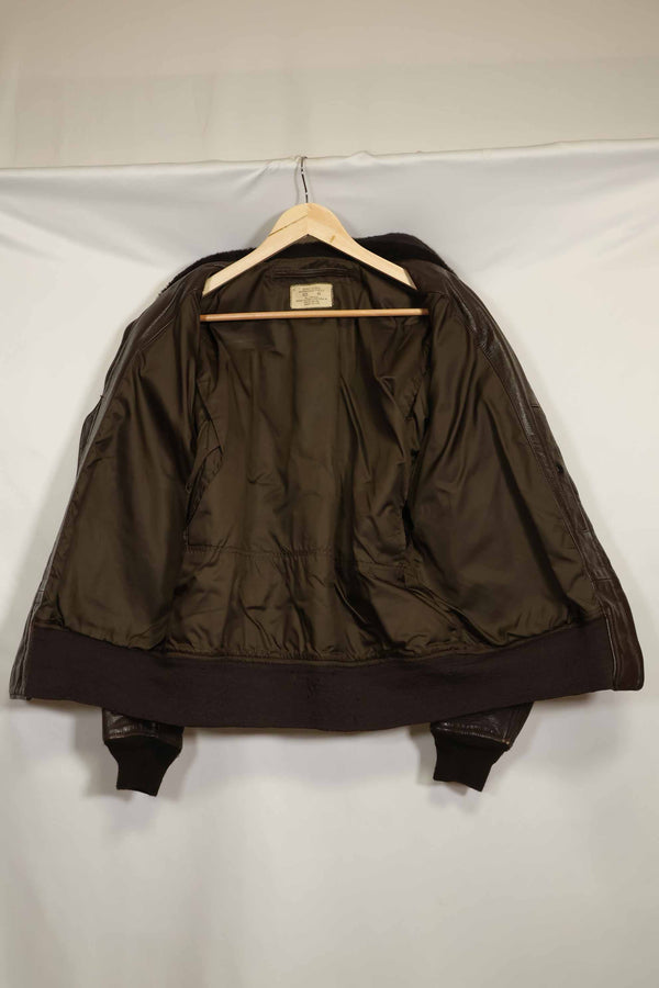 1976 Contract US Navy G-1 Flight Jacket with missing label and patch size 44 used