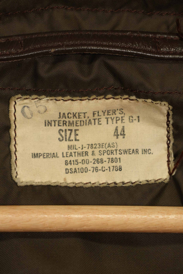 1976 Contract US Navy G-1 Flight Jacket with missing label and patch size 44 used
