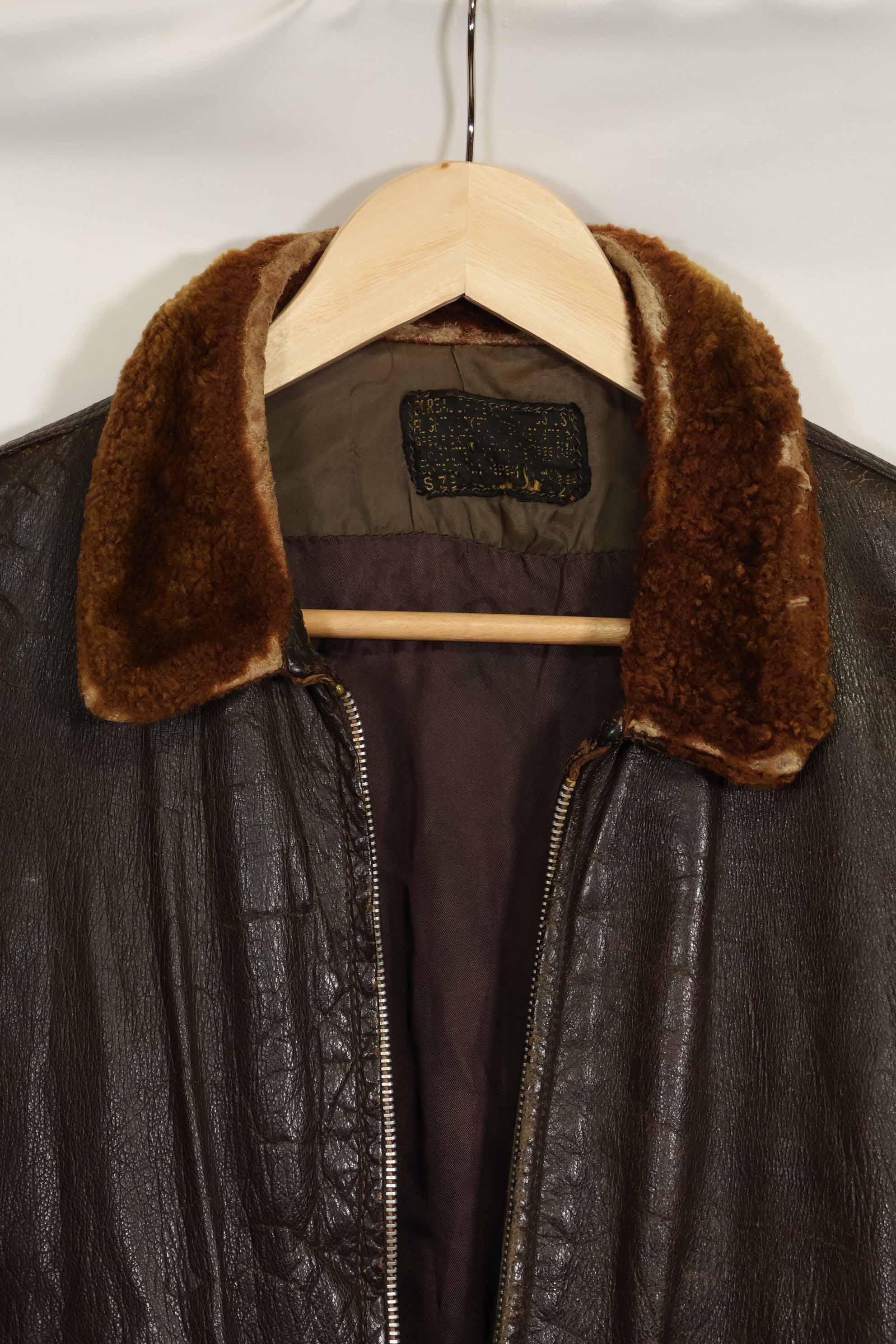 二手美国海军G-1飞行夹克，产于20世纪50-60年代