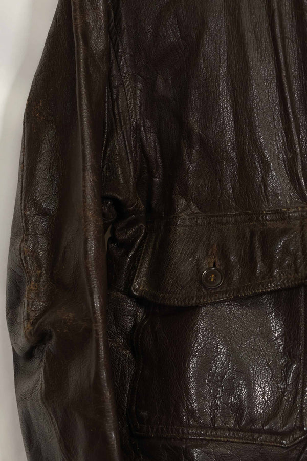 二手美国海军G-1飞行夹克，产于20世纪50-60年代