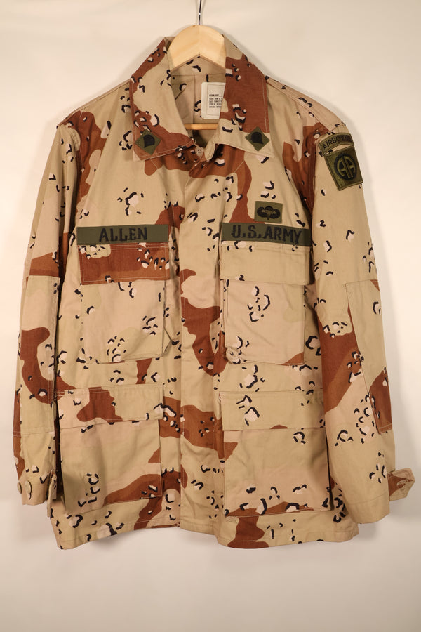 1981年契約　M-S　白タグ　初期個体　82空挺師団　6Cデザート迷彩　チョコチップ迷彩　ジャケット　中古品