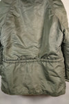 1950's MEDIUM black tag N-3B heavy zone flight jacket, used.