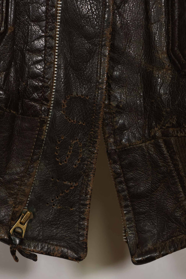 二手美国海军G-1飞行夹克，产于20世纪50-60年代