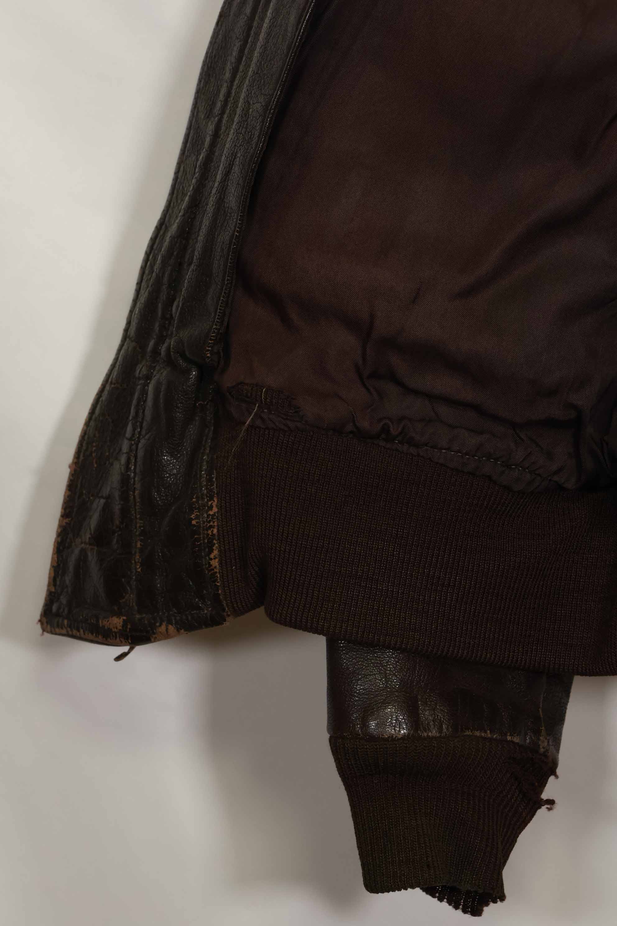 二手美国海军G-1飞行夹克，产于20世纪50-60年代