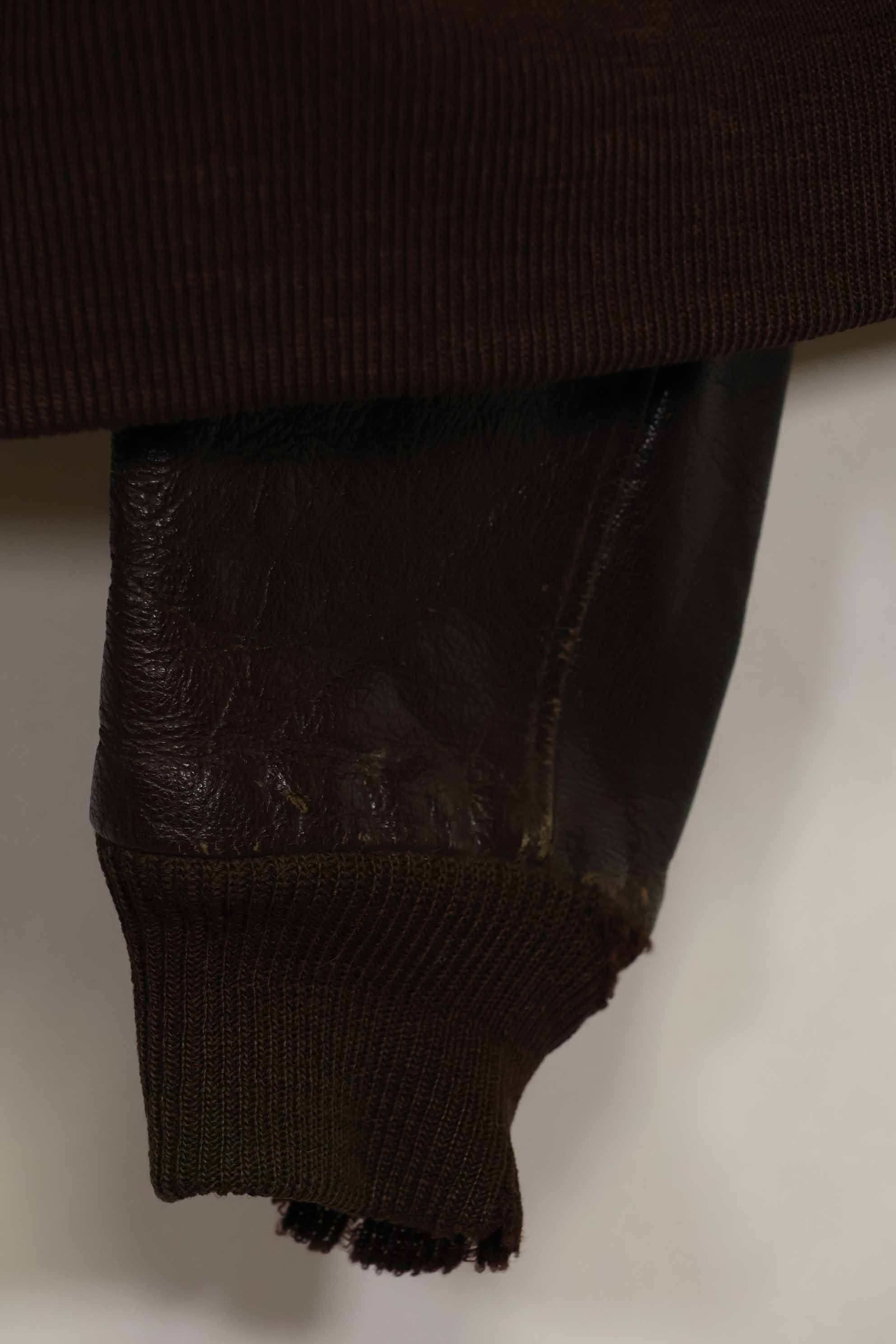 二手美国海军G-1飞行夹克，产于20世纪50-60年代