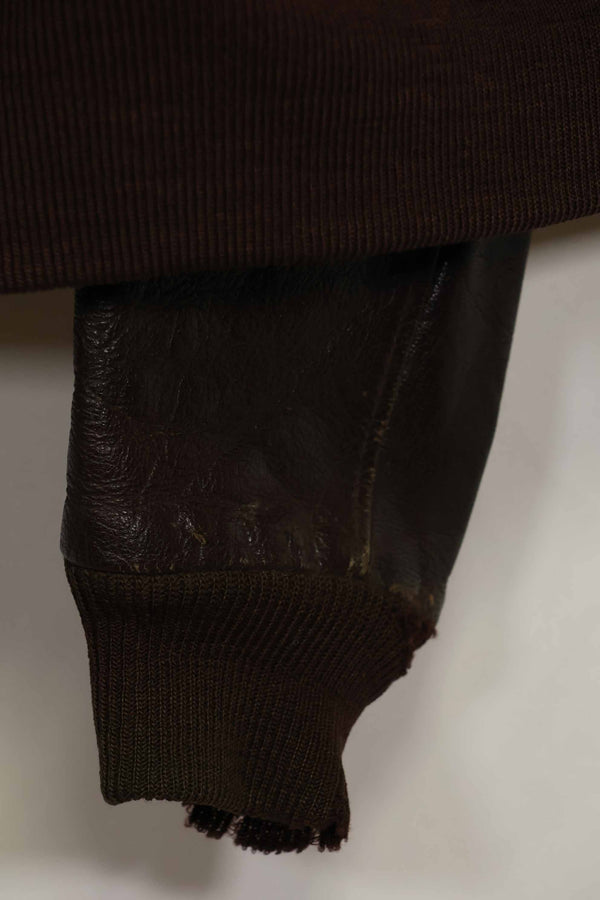 二手美国海军G-1飞行夹克，产于20世纪50-60年代