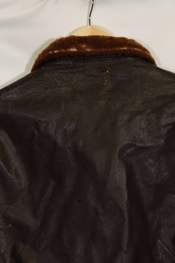 二手美国海军G-1飞行夹克，产于20世纪50-60年代