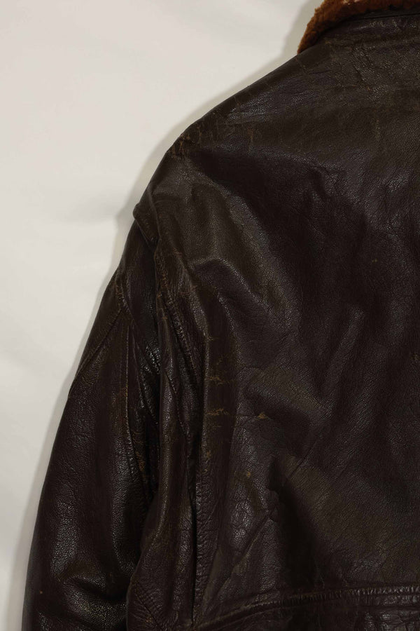 二手美国海军G-1飞行夹克，产于20世纪50-60年代