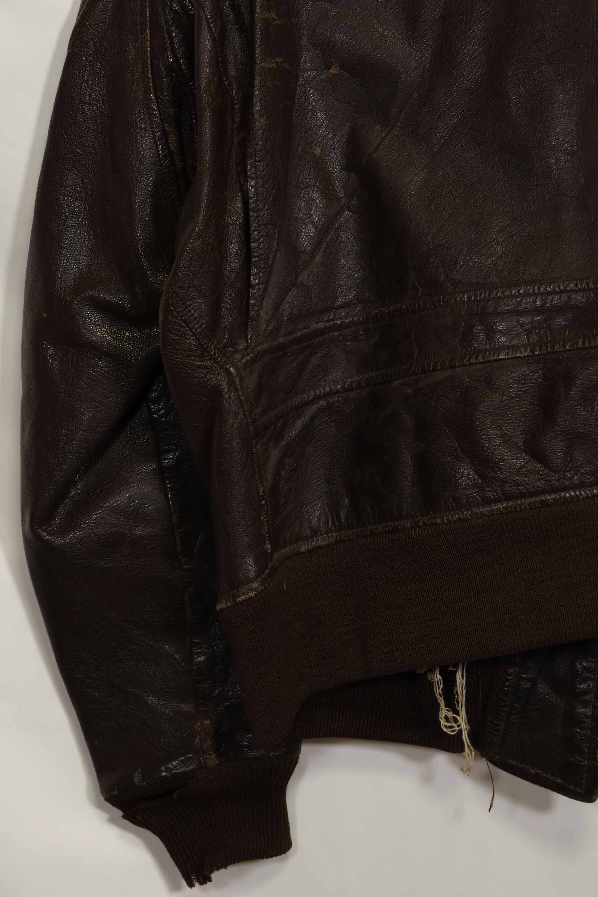 二手美国海军G-1飞行夹克，产于20世纪50-60年代