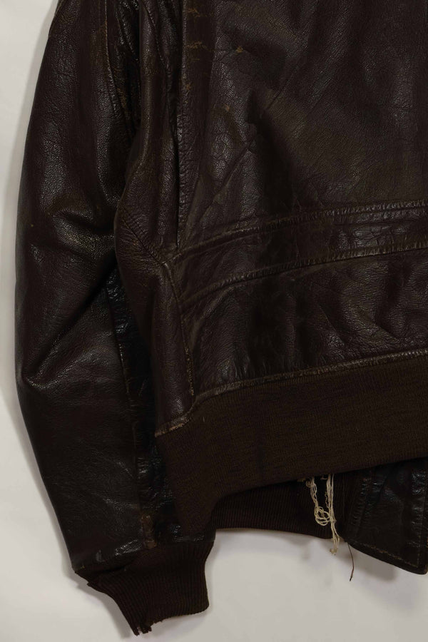 二手美国海军G-1飞行夹克，产于20世纪50-60年代