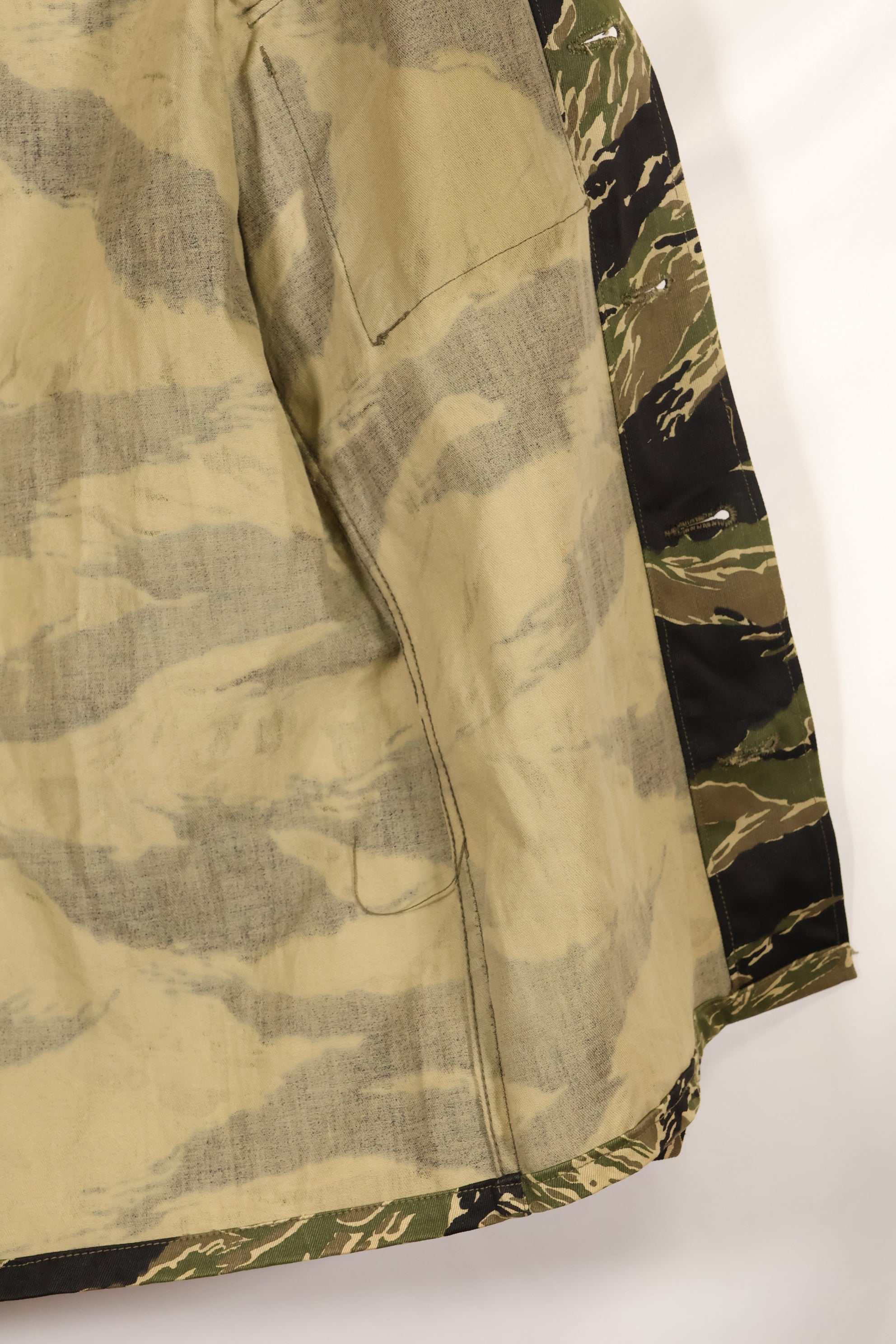 1960年代　デッドストック　A-M　沖縄タイガー　タイガーストライプ　シャツ　Asian Cut