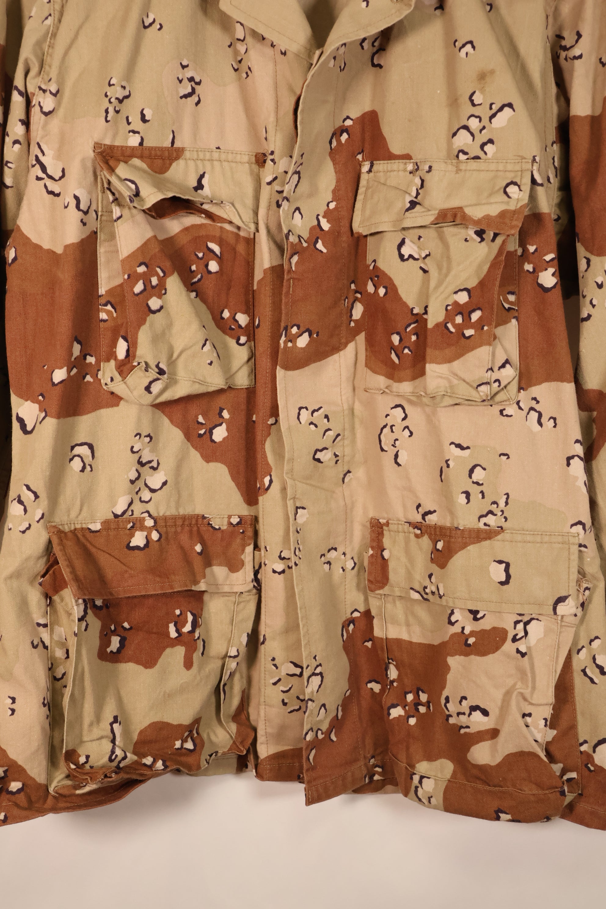 1990 Contract, M-R, DPSC, 6C Desert Camo, Chocolate Chip Camo, Jacket, Used
