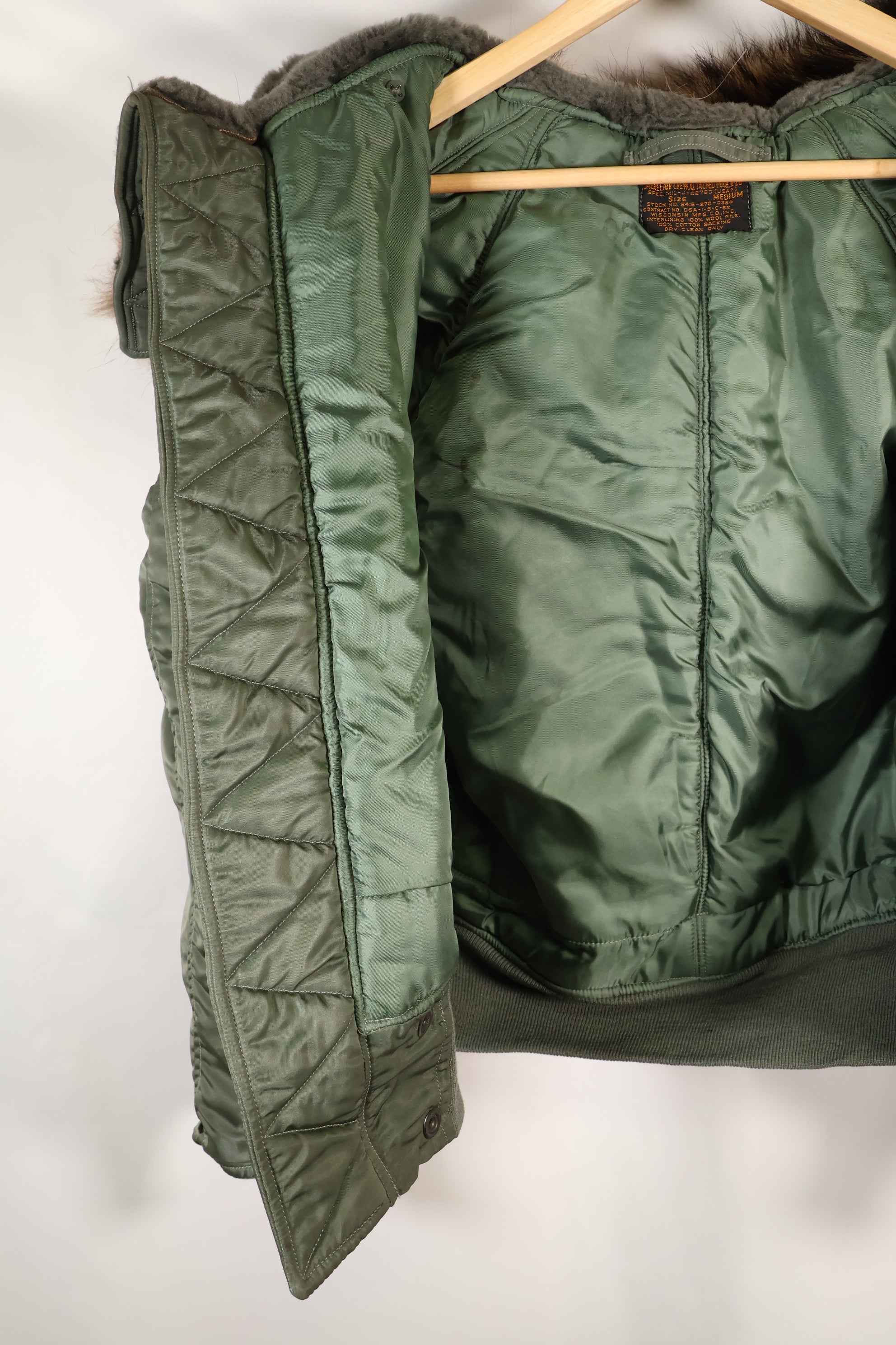 1962 年合同 MEDIUM N2-B Flight Crew Flight Jacket Heavy Zone Used