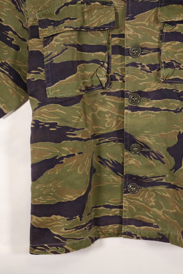 実物　A-M　タイガーストライプ　シャツ　半袖カスタム　ゴールドタイガー派生パターン　中古品　