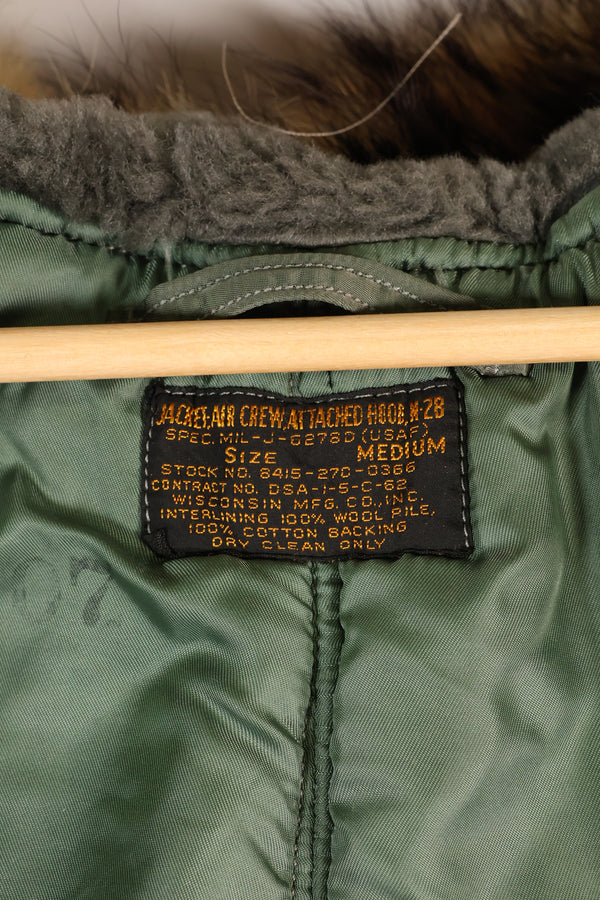 1962 年合同 MEDIUM N2-B Flight Crew Flight Jacket Heavy Zone Used