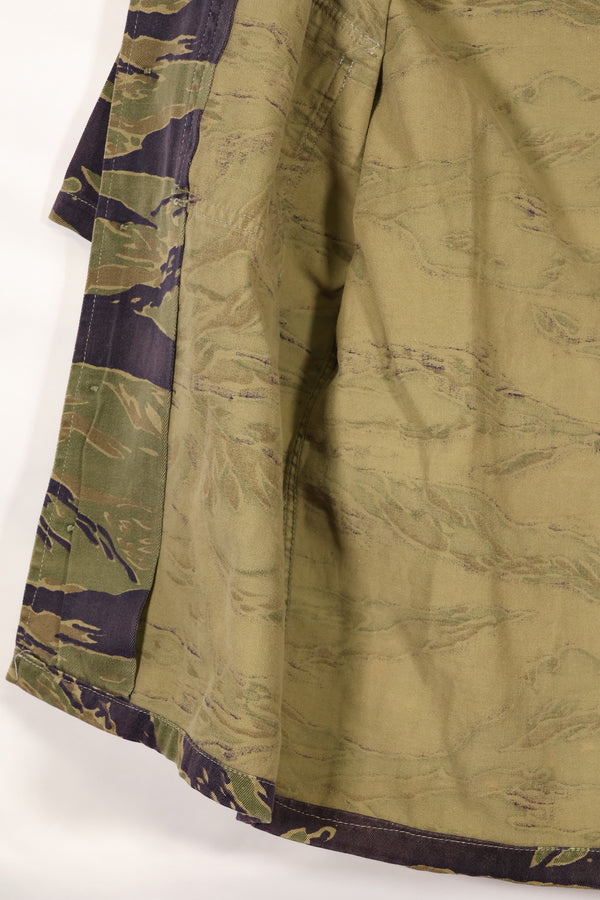 実物　A-M　タイガーストライプ　シャツ　半袖カスタム　ゴールドタイガー派生パターン　中古品　