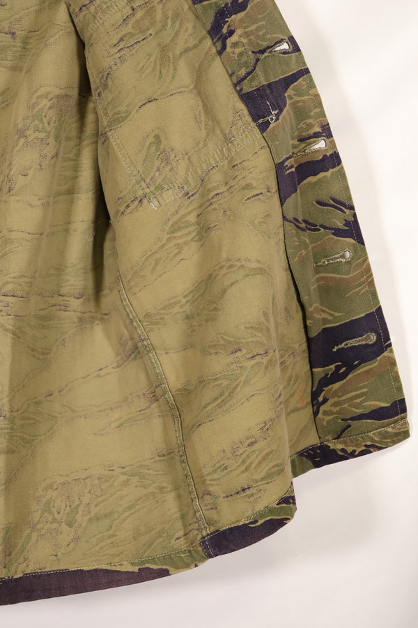 実物　A-M　タイガーストライプ　シャツ　半袖カスタム　ゴールドタイガー派生パターン　中古品　