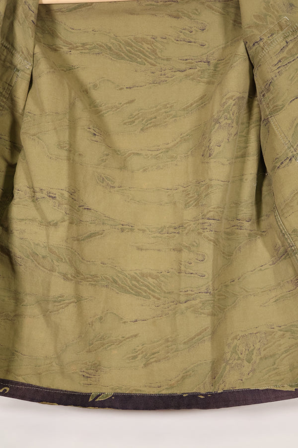 実物　A-M　タイガーストライプ　シャツ　半袖カスタム　ゴールドタイガー派生パターン　中古品　