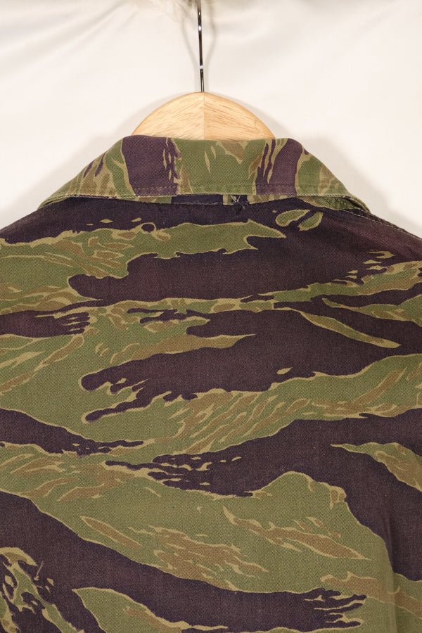 実物　A-M　タイガーストライプ　シャツ　半袖カスタム　ゴールドタイガー派生パターン　中古品　