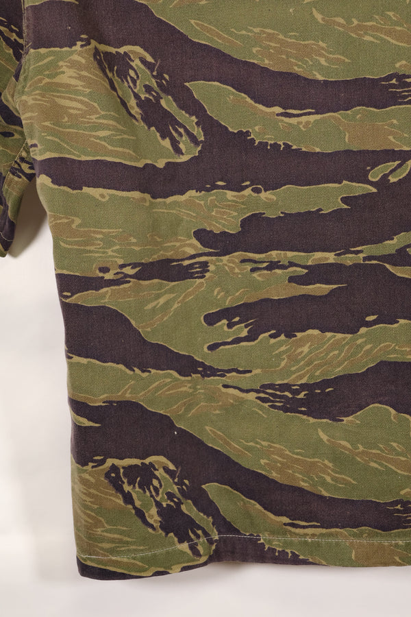 実物　A-M　タイガーストライプ　シャツ　半袖カスタム　ゴールドタイガー派生パターン　中古品　