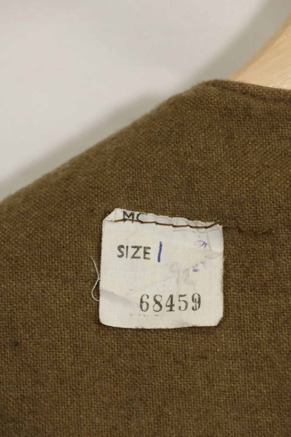 1961年　イギリス軍　ジャーキン　No.3　ベスト　未使用品　パッチ付き